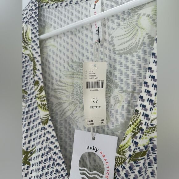 Anthropologie Daily Practice Montauk Mini Dress Stretch Beach Size SP - Picture 5 of 9